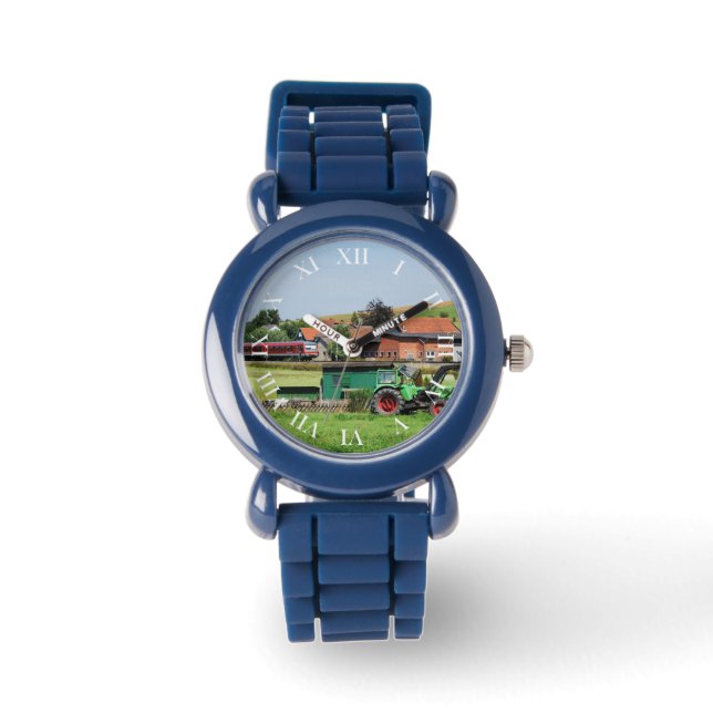 Triebwagen in Todenhausen Armbanduhr (Vorderseite)