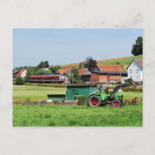 Triebwagen in Todenhausen Postkarte