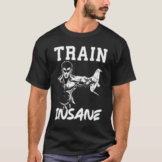 Triebwerkinsane - Fitnessworkout für die Anime-Bod T-Shirt (Vorderseite)
