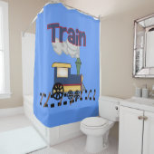 Triebzug auf der Spur-Kids-Transportlokomotive Duschvorhang (Beispiel)