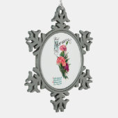 Tried and True Friend Schneeflocken Zinn-Ornament (Links)