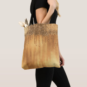 Triefend in Gold Honig Glitter Pretty Drips Tasche