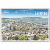 Trier Cityscape Panorama Moselle Deutschland Souve Aufkleber (Vorderseite)