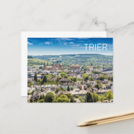 Trier Cityscape Panorama Moselle Deutschland Souve Feiertagspostkarte