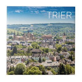 Trier Cityscape Panorama Moselle Deutschland Souve Fliese