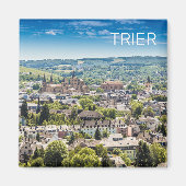 Trier Cityscape Panorama Moselle Deutschland Souve Magnet (Vorne)