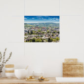 Trier Cityscape Panorama Moselle Deutschland Souve Poster (Küche)
