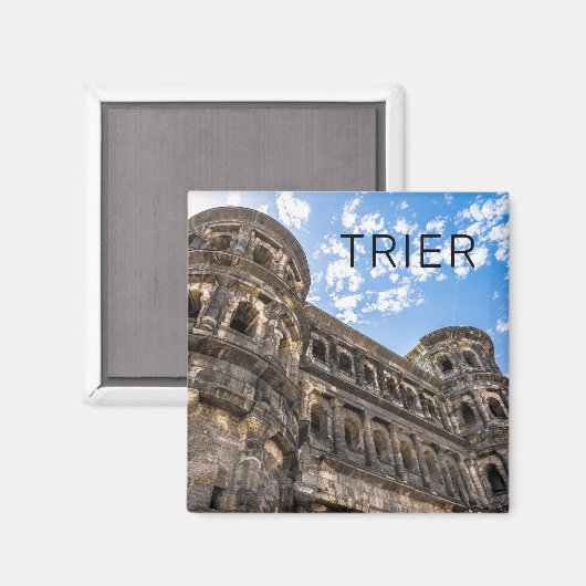 Trier Porta Nigra Rheinland Pfalz Deutschland Magnet (Vorderseite/Rückseite)