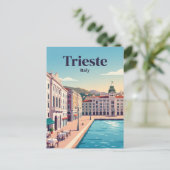 Triest, Italien Postkarte (Stehend Vorderseite)