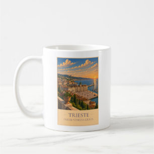 Triest, Italien – Vintage-Reisebecher Kaffeetasse
