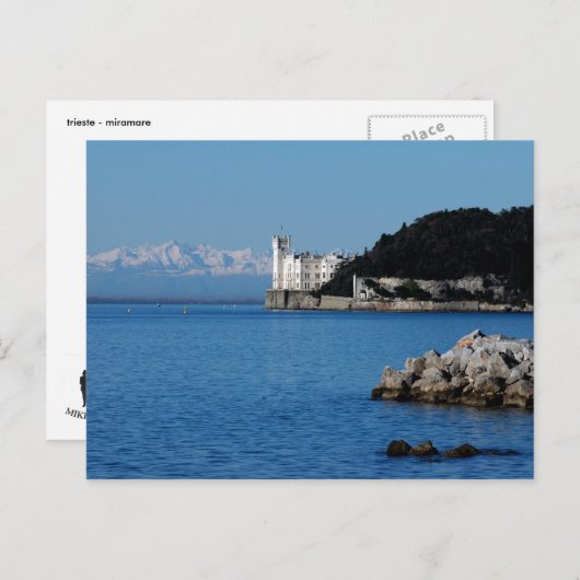 Triest Miramare Postkarte (Vorne/Hinten)