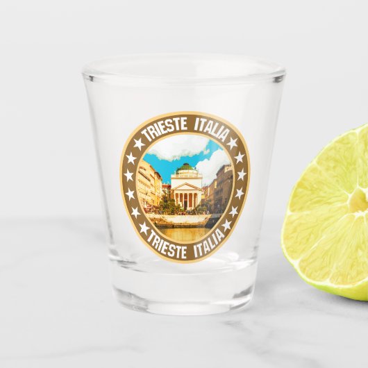 Triest Schnapsglas (Vorderseite)