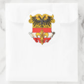 Trieste Coat of Arms 1467-1919 Runder Aufkleber (Tasche)