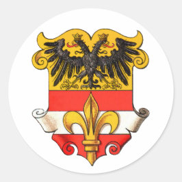 Trieste Coat of Arms 1467-1919 Runder Aufkleber