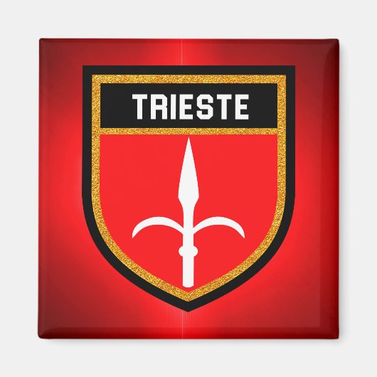 Trieste Fahne Magnet (Vorne)