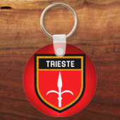 Trieste Fahne Schlüsselanhänger (Vorderseite)