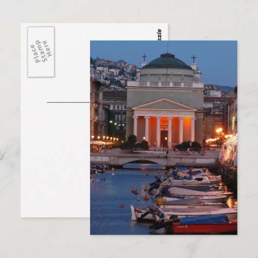 Trieste S.Antonio Postkarte (Vorne/Hinten)