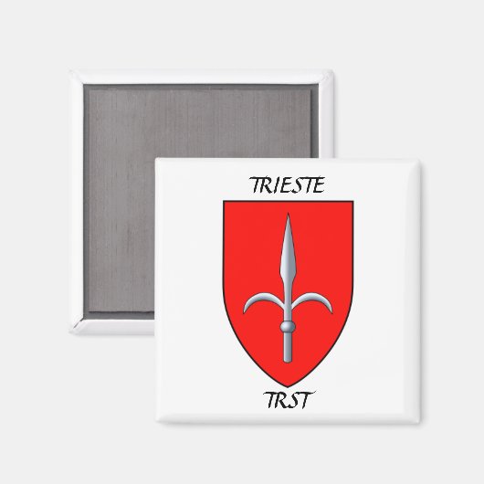 TRIESTE (TRST)-Wappen Magnet (Vorderseite/Rückseite)