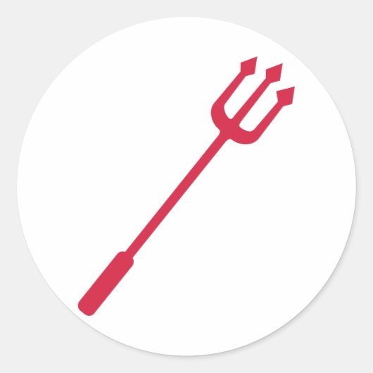 Triester des Roten Teufels Runder Aufkleber (Vorderseite)