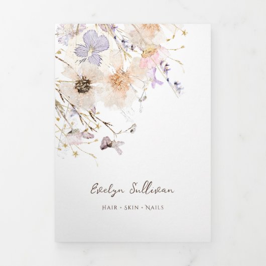 Trifache Broschüre für getrocknete Blume (Cover)