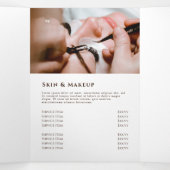 Trifache Broschüre für getrocknete Blume (Innenseite Mitte)