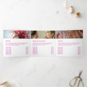 Trifache Broschüre mit risierenden Kristallen (Innenseite)