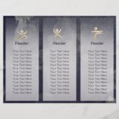 Trifale Yoga Studio Broschüren Meditation Pose Om (Rückseite)