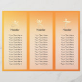 Trifale Yoga Studio Broschüren Meditation Pose Om (Rückseite)