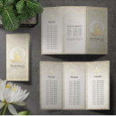 Trifale Yoga Studio Broschüren Meditation Pose ZEN