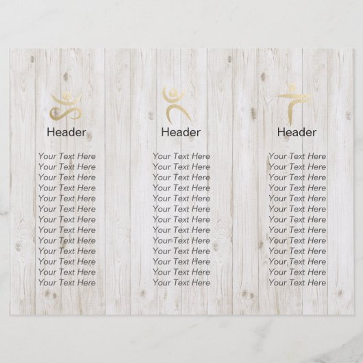 Trifale Yoga Studio Broschüren Meditationsstudio (Rückseite)