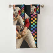 Triff Den Verfluchten Ball Lustige Baseball-Mutter Badhandtuch Set (Insitu)