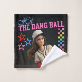 Triff Den Verfluchten Ball Lustige Baseball-Mutter Badhandtuch Set (Waschlappen)