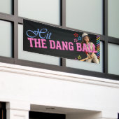 Triff Den Verfluchten Ball Lustige Baseball-Mutter Banner (Äußeres Gebäude)