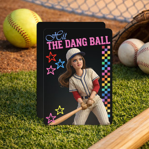 Triff Den Verfluchten Ball Lustige Baseball-Mutter Einladung