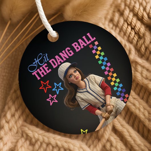 Triff Den Verfluchten Ball Lustige Baseball-Mutter Geschenkanhänger