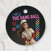 Triff Den Verfluchten Ball Lustige Baseball-Mutter Geschenkanhänger (Vorderseite)