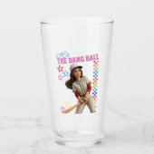 Triff Den Verfluchten Ball Lustige Baseball-Mutter Glas (Vorderseite)