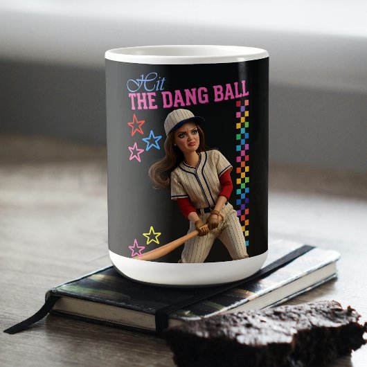 Triff Den Verfluchten Ball Lustige Baseball-Mutter Kaffeetasse