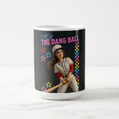 Triff Den Verfluchten Ball Lustige Baseball-Mutter Kaffeetasse (Mittel)