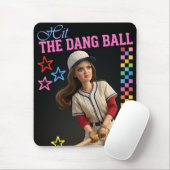 Triff Den Verfluchten Ball Lustige Baseball-Mutter Mousepad (Mit Mouse)