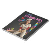 Triff Den Verfluchten Ball Lustige Baseball-Mutter Notizblock (Rotiert)