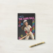 Triff Den Verfluchten Ball Lustige Baseball-Mutter Post-it Klebezettel (Auf Schreibtisch)
