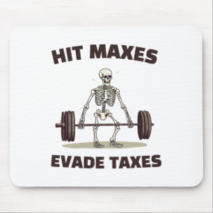 Triff Maxes entziehen sich lustigen Gym Bodybuildi Mousepad