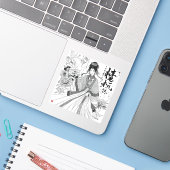 trifft zeitgenössische Modekunst Aufkleber (Laptop mit iPhone)