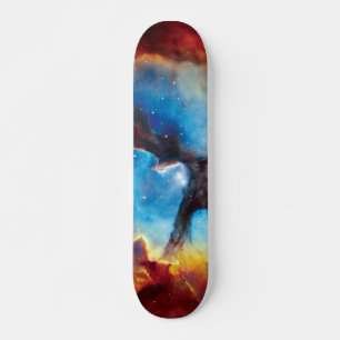 Trifid-Nebel Farbige Hubble-Außere Raumfoto Skateboard