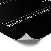 Trifid-Nebel M20 Hubble-Teleskop-Foto Poster (Ecke)