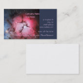 Trifid Nebelfleck, unordentlichere 16 - Säulen der Visitenkarte (Vorne/Hinten)