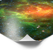 Trifid Nebula NASA Spitzer Fotodruck (Ecke)