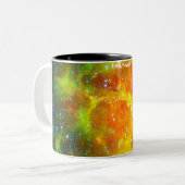 Trifid Nebula Zweifarbige Tasse (Vorderseite Links)