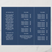 Trifold-Broschüre für saubere Navy-Blue-Business-L (Rückseite)